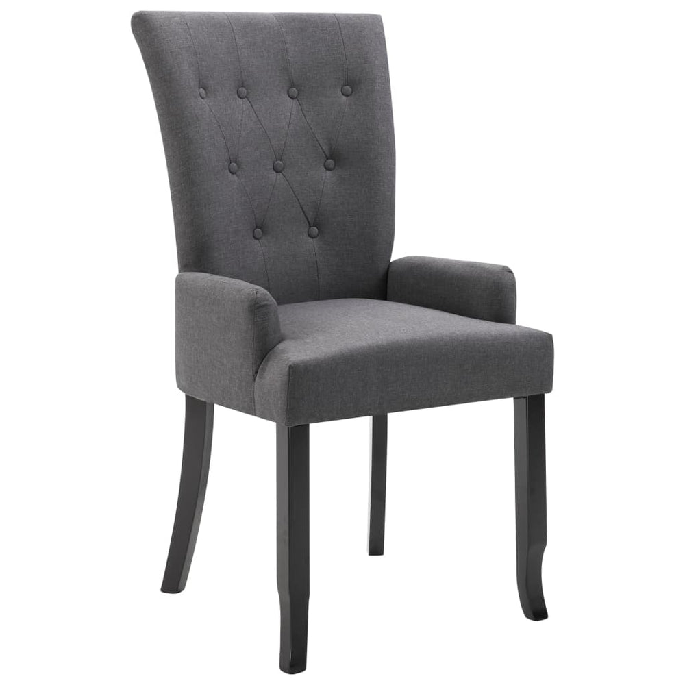 Scaun De Bucătărie Cu Cotiere, , Material Textil