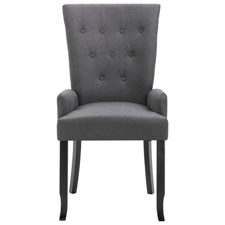Scaun De Bucătărie Cu Cotiere, , Material Textil