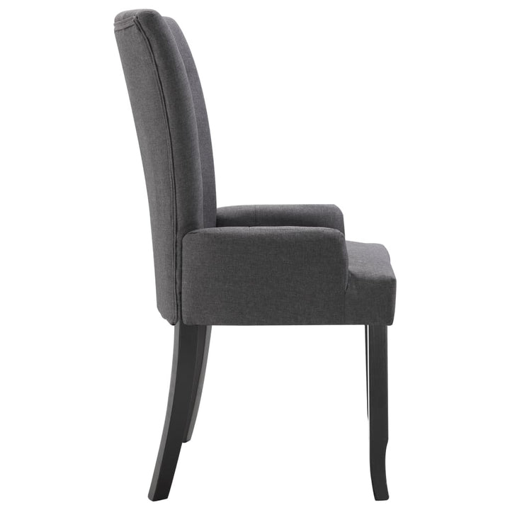 Scaun De Bucătărie Cu Cotiere, , Material Textil