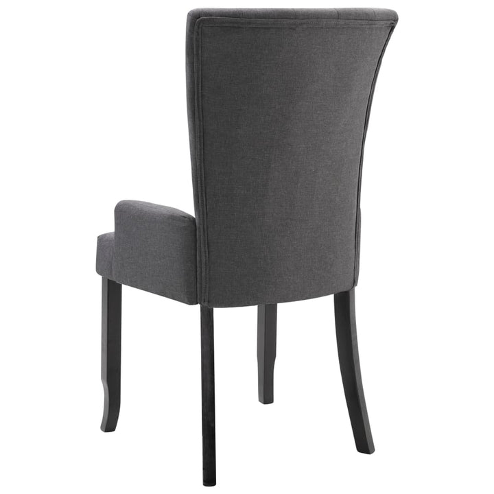 Scaun De Bucătărie Cu Cotiere, , Material Textil