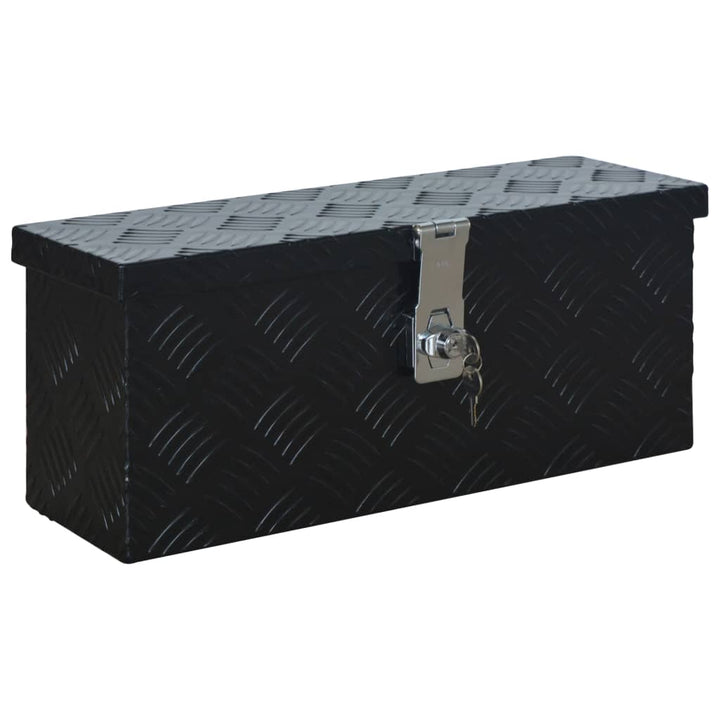 Ladă Din Aluminiu, Negru, 485 X 140 X 200 Mm