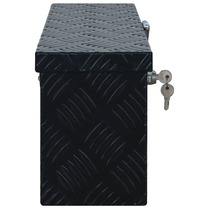 Ladă Din Aluminiu, Negru, 485 X 140 X 200 Mm
