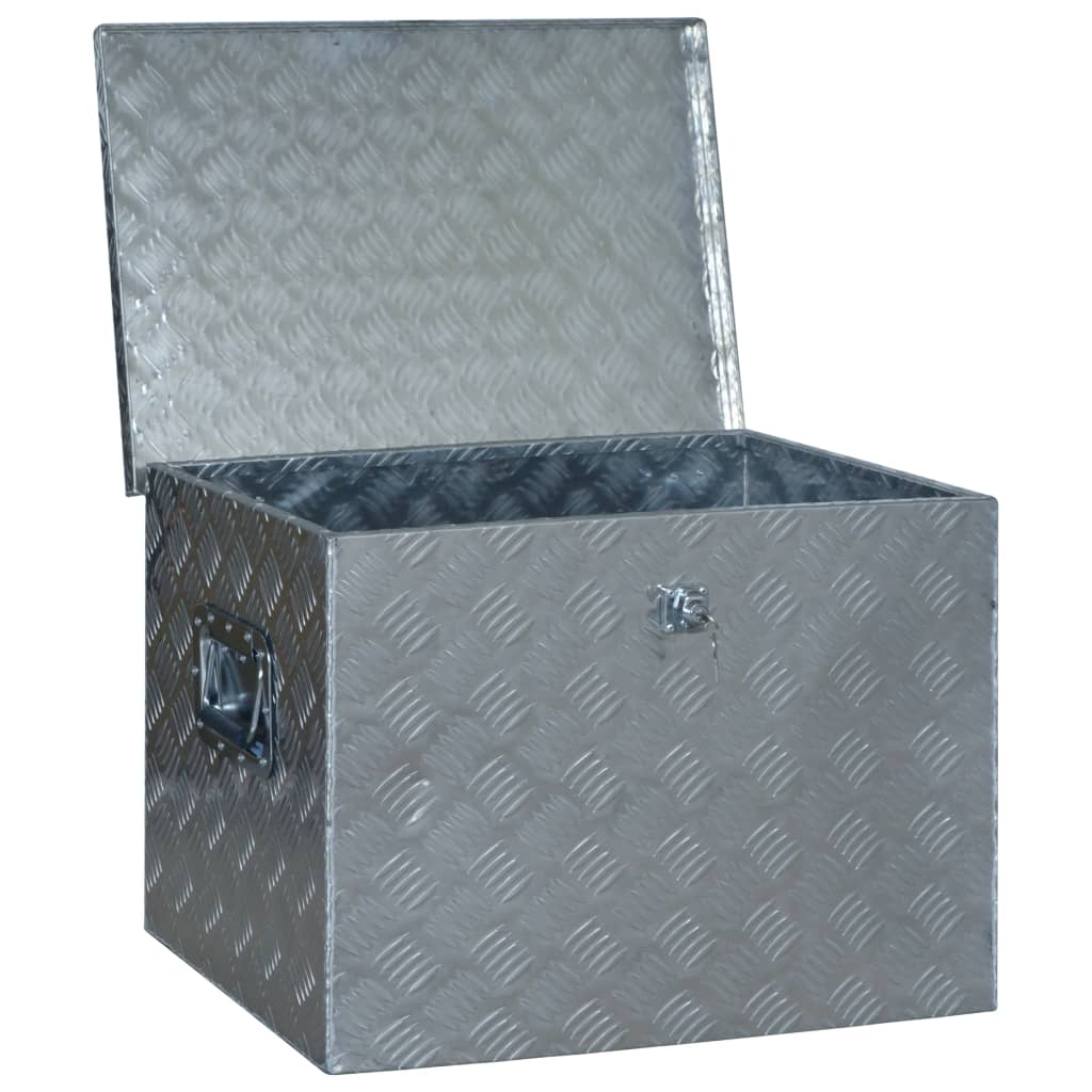 Ladă Din Aluminiu, 610 X 430 X 455 Cm, Argintiu