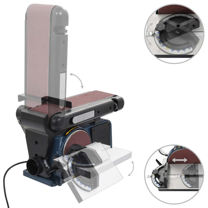 Mașină De Șlefuit Electrică Cu Disc Și Bandă, 370 W, 150 Mm