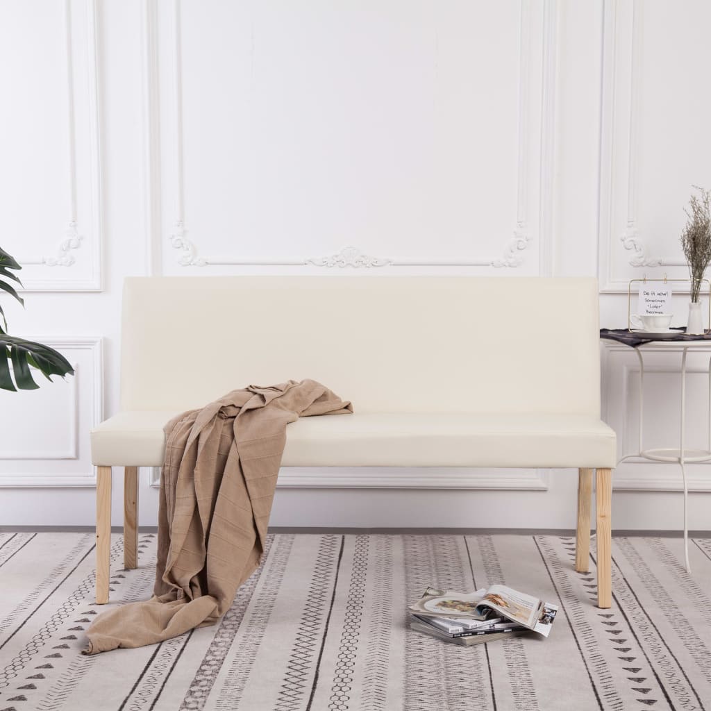 Bancă, Vin, 139,5 Cm, Piele Ecologică