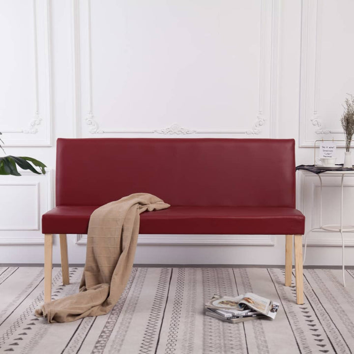 Bancă, Vin, 139,5 Cm, Piele Ecologică