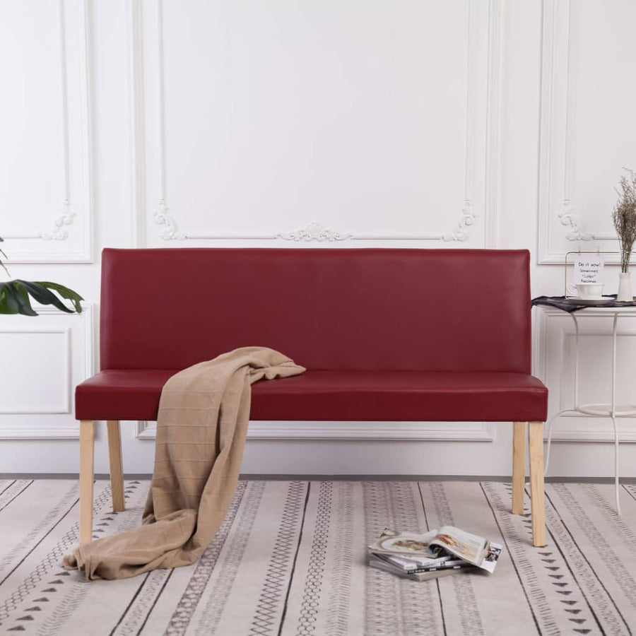 Bancă, Vin, 139,5 Cm, Piele Ecologică
