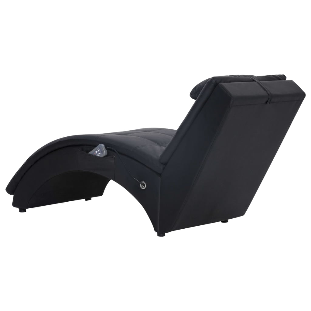 Șezlong De Masaj Cu Pernă, , Piele Artificială