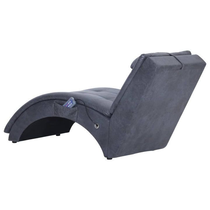 Șezlong De Masaj Cu Pernă, , Piele Întoarsă Artificială