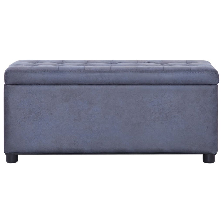Taburet De Depozitare, , 87,5 Cm, Piele Întoarsă Ecologică