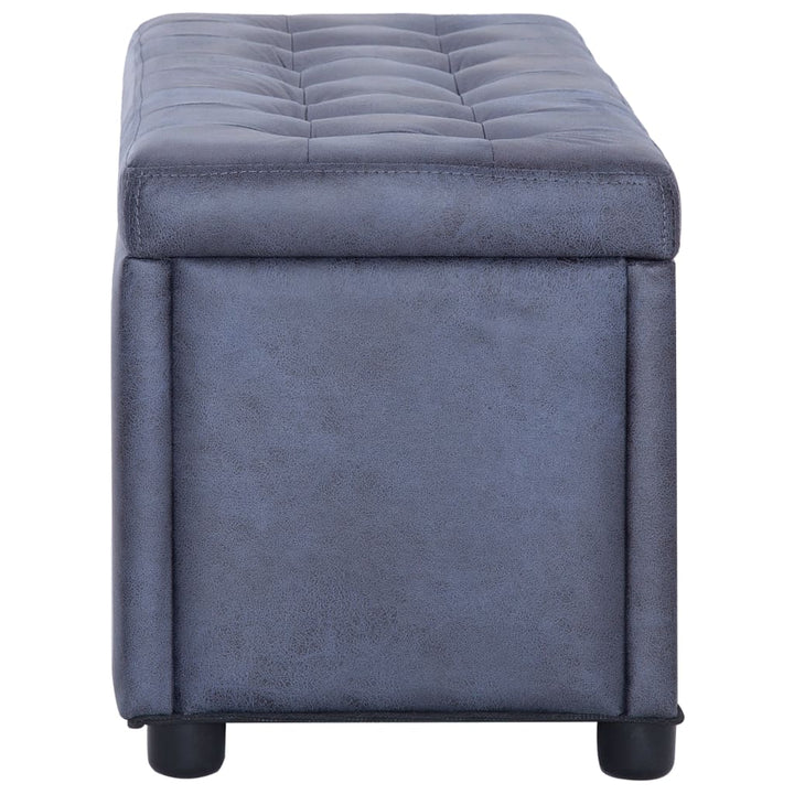 Taburet De Depozitare, , 87,5 Cm, Piele Întoarsă Ecologică