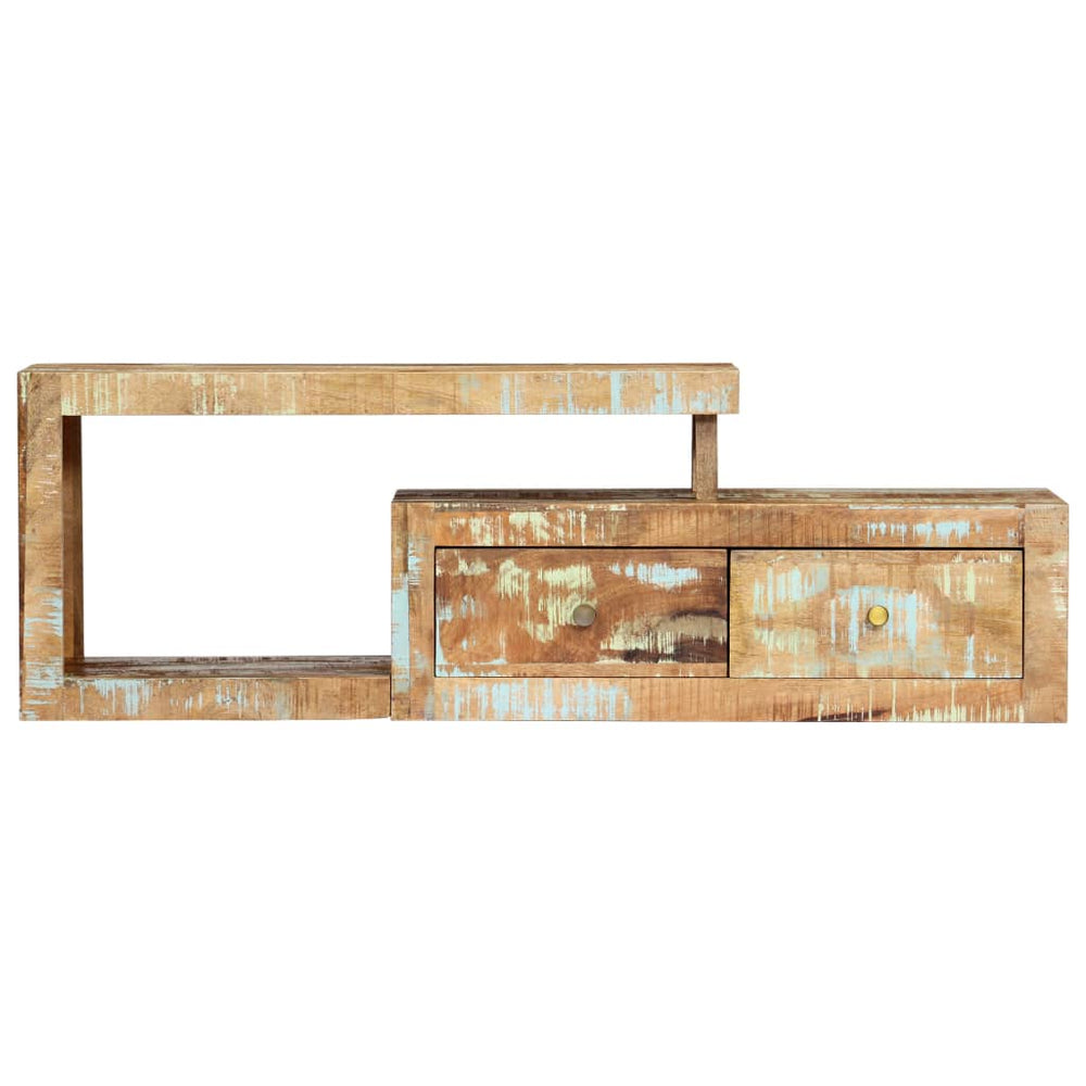 Comodă Tv, 120 X 30 X 40 Cm, Lemn Masiv Reciclat