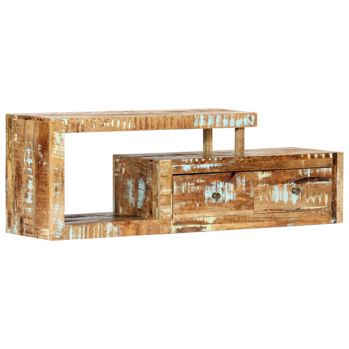 Comodă Tv, 120 X 30 X 40 Cm, Lemn Masiv Reciclat