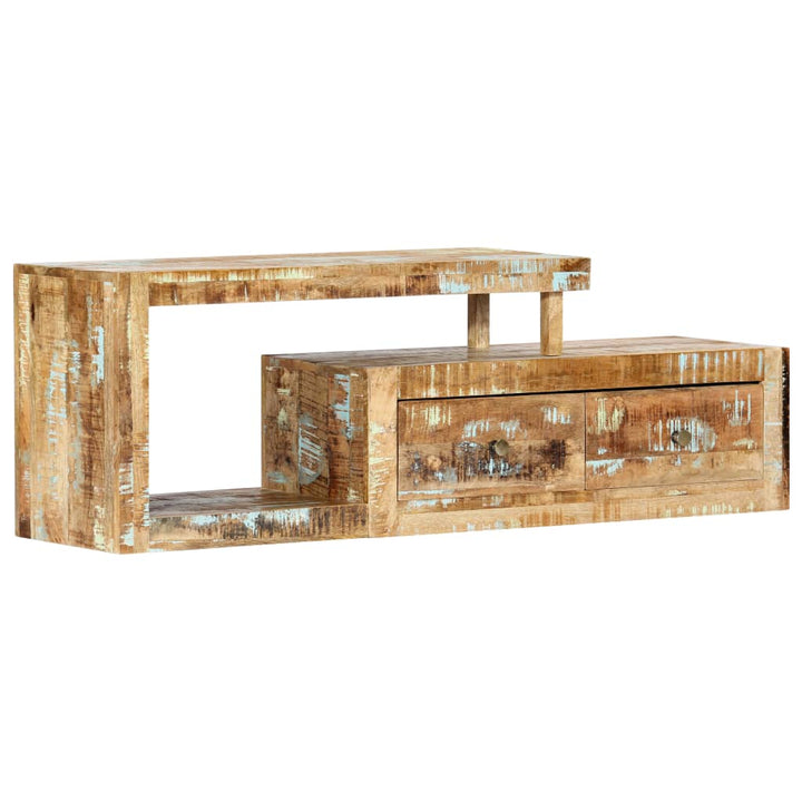 Comodă Tv, 120 X 30 X 40 Cm, Lemn Masiv Reciclat
