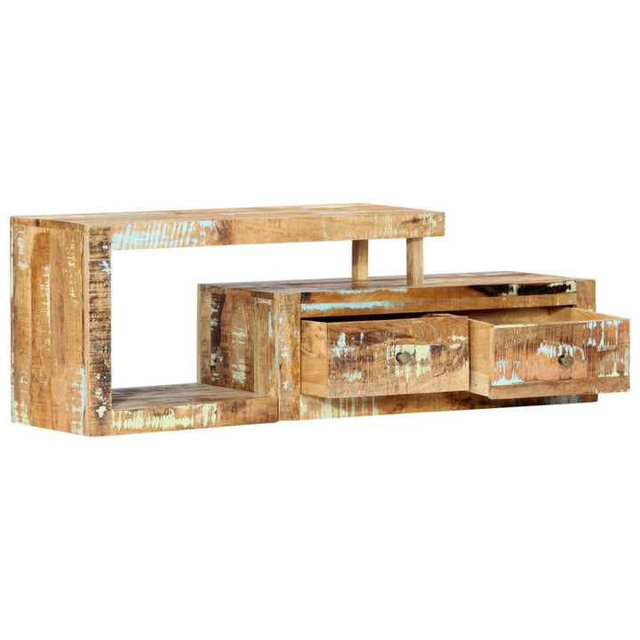 Comodă Tv, 120 X 30 X 40 Cm, Lemn Masiv Reciclat