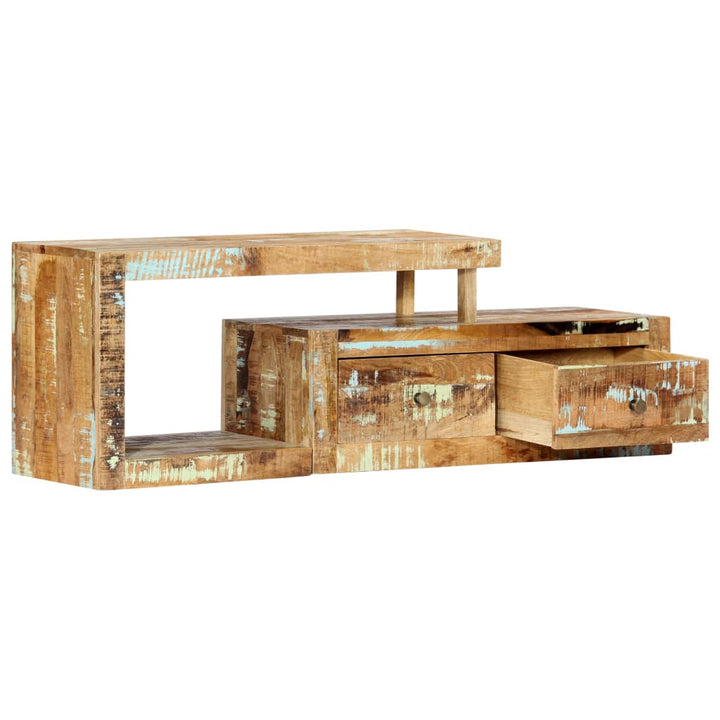 Comodă Tv, 120 X 30 X 40 Cm, Lemn Masiv Reciclat