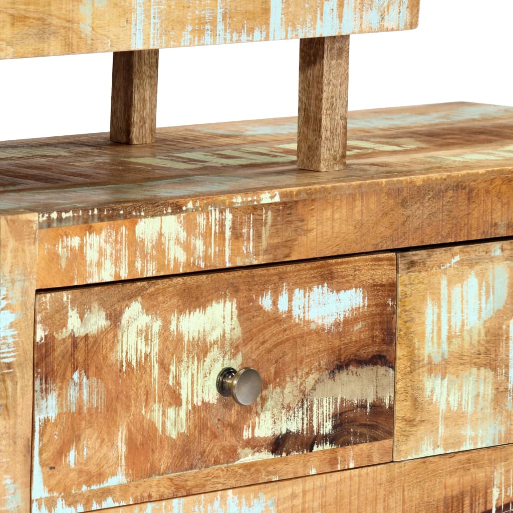 Comodă Tv, 120 X 30 X 40 Cm, Lemn Masiv Reciclat