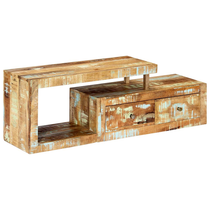 Comodă Tv, 120 X 30 X 40 Cm, Lemn Masiv Reciclat