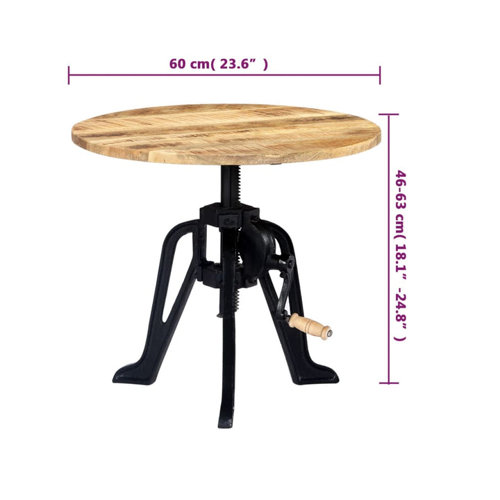 Masă Laterală, 60 X (46-63) Cm, Și Fontă