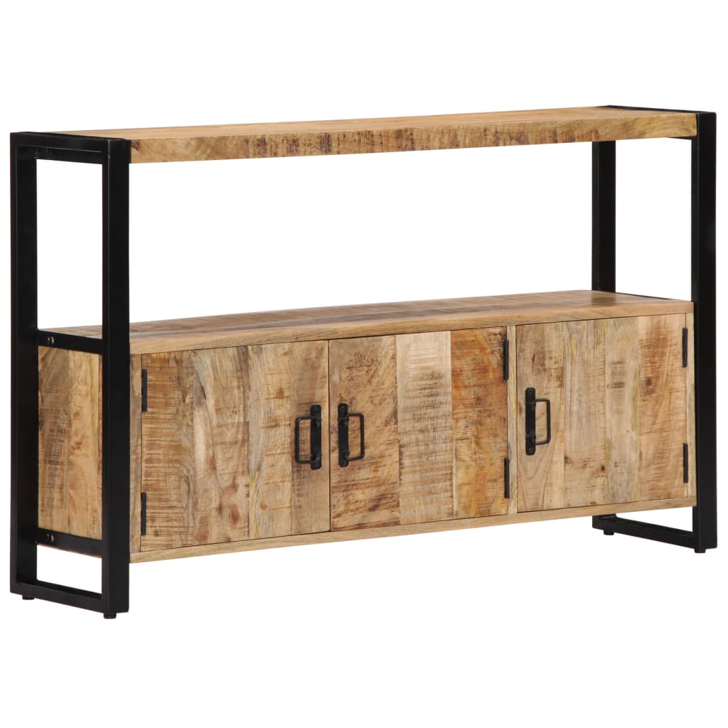 Dulap Lateral, 120 X 30 X 75 Cm, Lemn Masiv De Mango