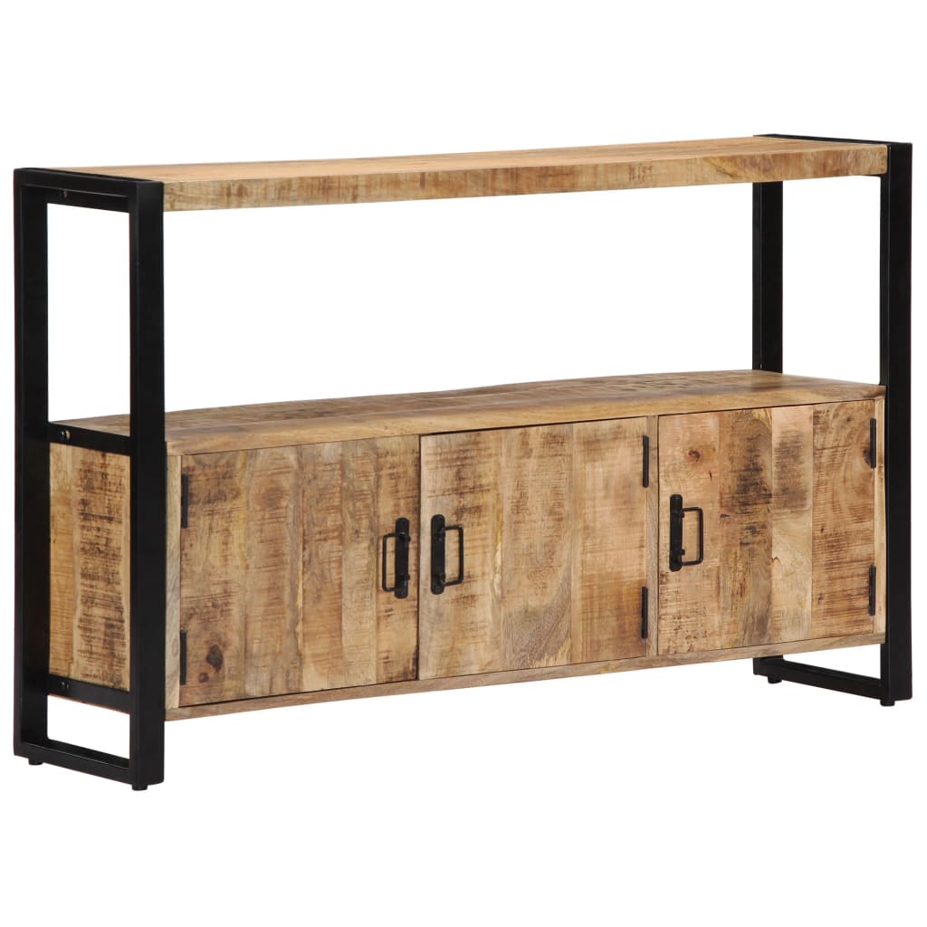 Dulap Lateral, 120 X 30 X 75 Cm, Lemn Masiv De Mango