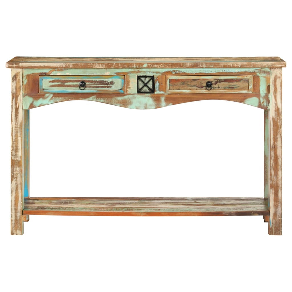 Masă Consolă, 120 X 40 X 75 Cm, Lemn Masiv Reciclat
