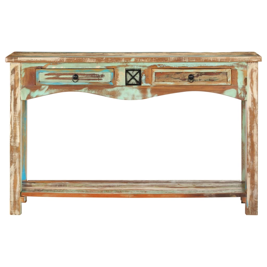 Masă Consolă, 120 X 40 X 75 Cm, Lemn Masiv Reciclat
