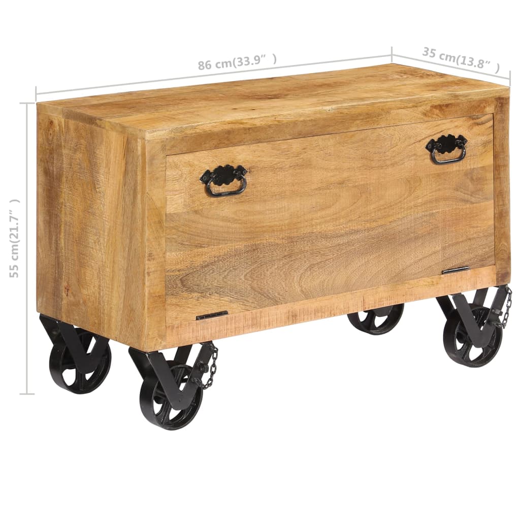 Pantofar, 86 X 35 X 55 Cm, Lemn Masiv De Mango