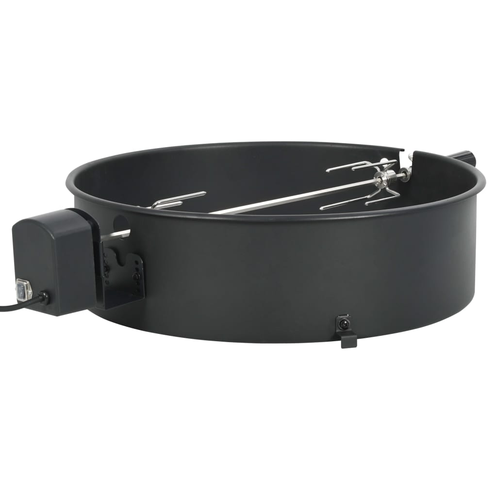Set De Rotisor Cu Inel Pentru Grătar, Negru,