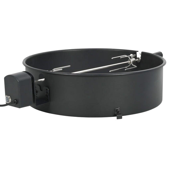 Set De Rotisor Cu Inel Pentru Grătar, Negru,