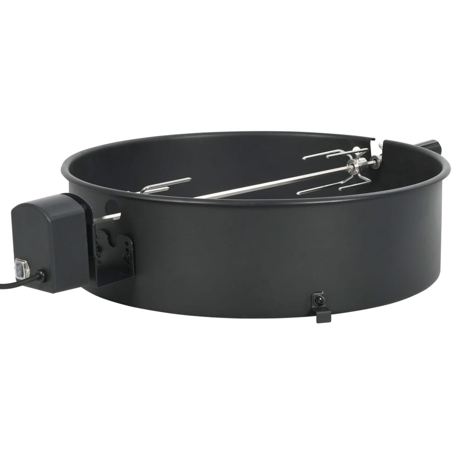 Set De Rotisor Cu Inel Pentru Grătar, Negru,