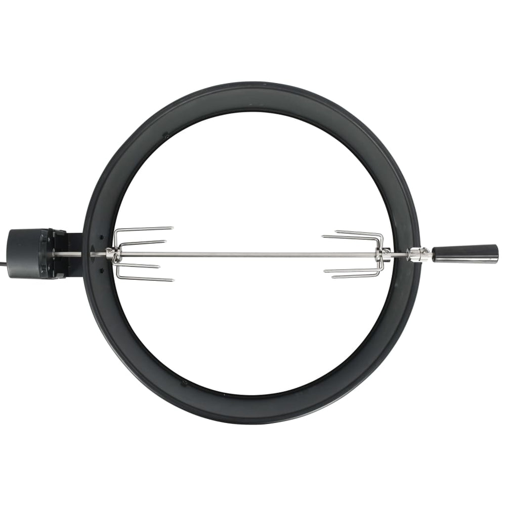 Set De Rotisor Cu Inel Pentru Grătar, Negru,