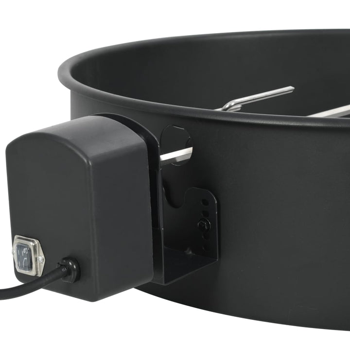 Set De Rotisor Cu Inel Pentru Grătar, Negru,