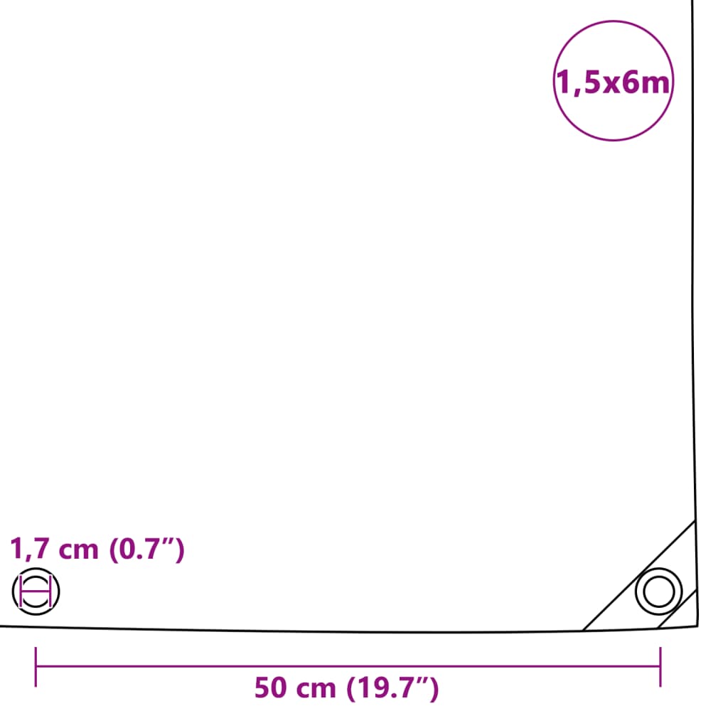 Prelată, , 1,5 X 6 M, 650 G / M²