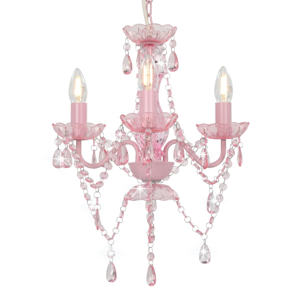Candelabru Cu Mărgele, , Rotund, 3 Becuri E14