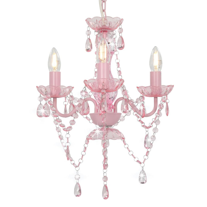 Candelabru Cu Mărgele, , Rotund, 3 Becuri E14