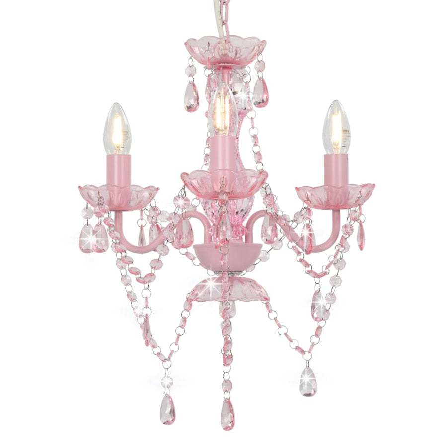 Candelabru Cu Mărgele, , Rotund, 3 Becuri E14