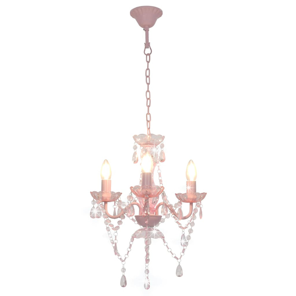 Candelabru Cu Mărgele, , Rotund, 3 Becuri E14