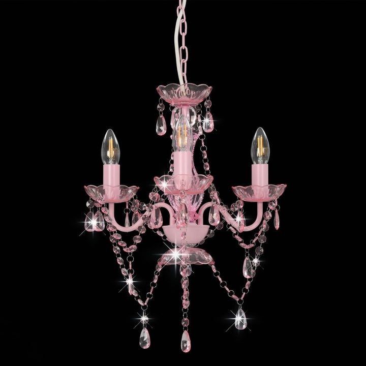 Candelabru Cu Mărgele, , Rotund, 3 Becuri E14