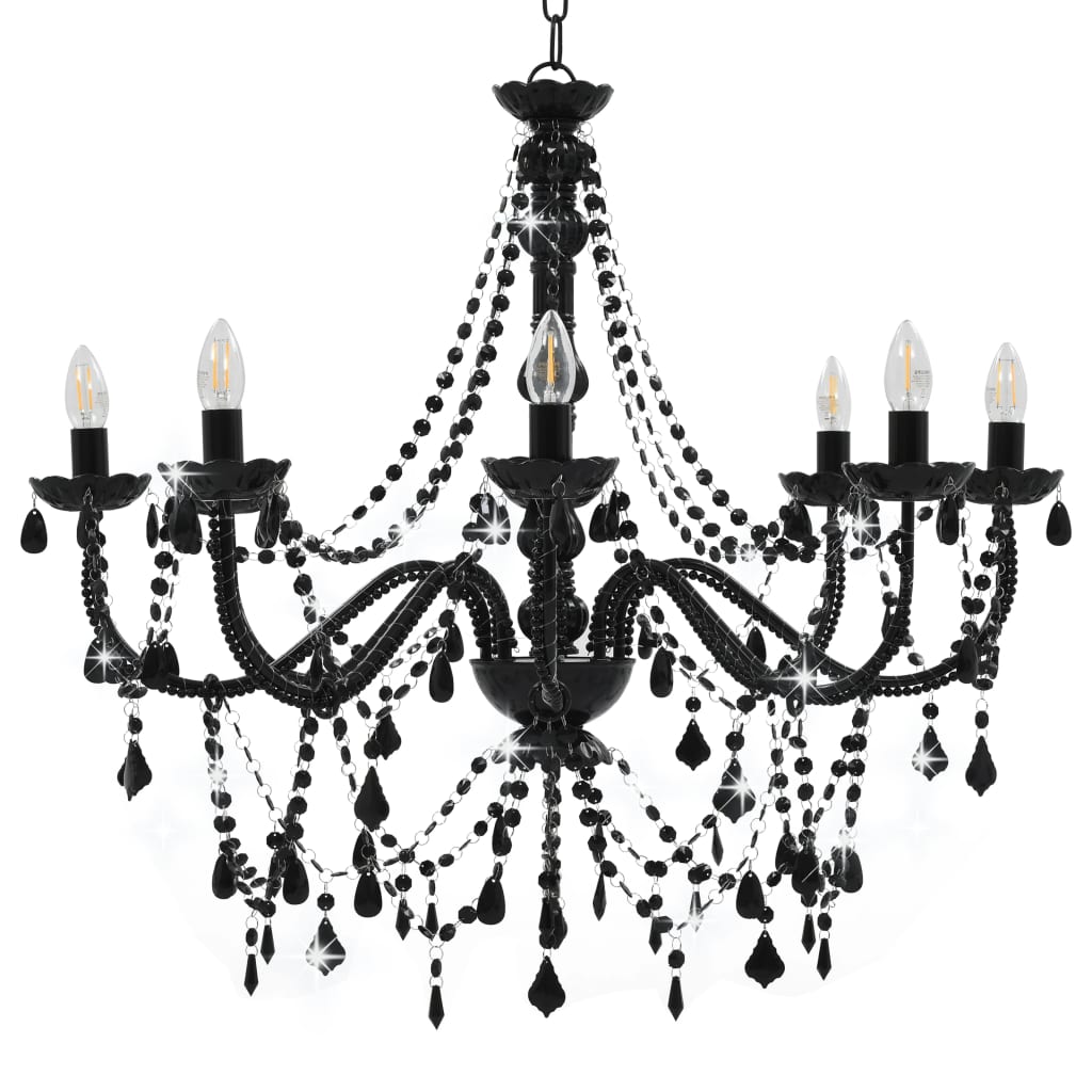 Candelabru Cu Mărgele, , 8 Becuri E14