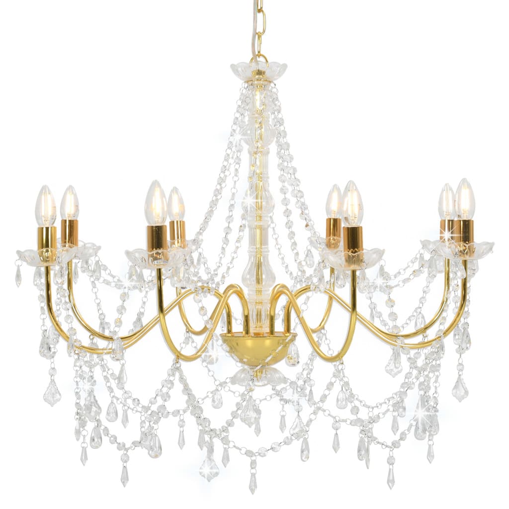 Candelabru Cu Mărgele, , 8 Becuri E14