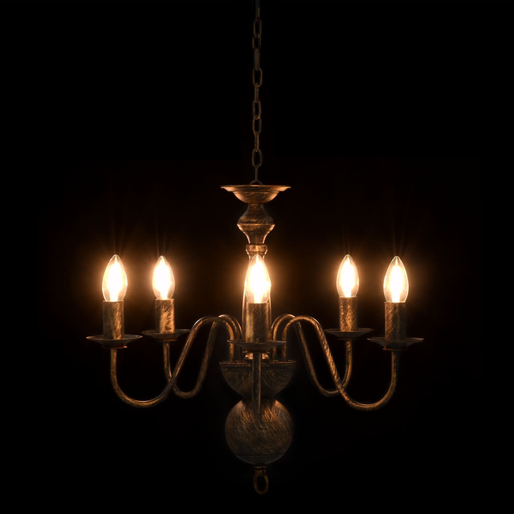 Candelabru Antichizat, , 5 Becuri E14
