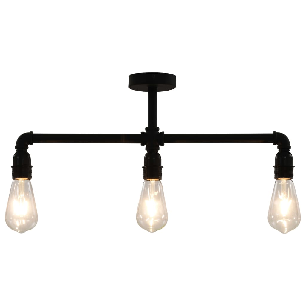 Lampă De Tavan, Negru, 3 Becuri X E27
