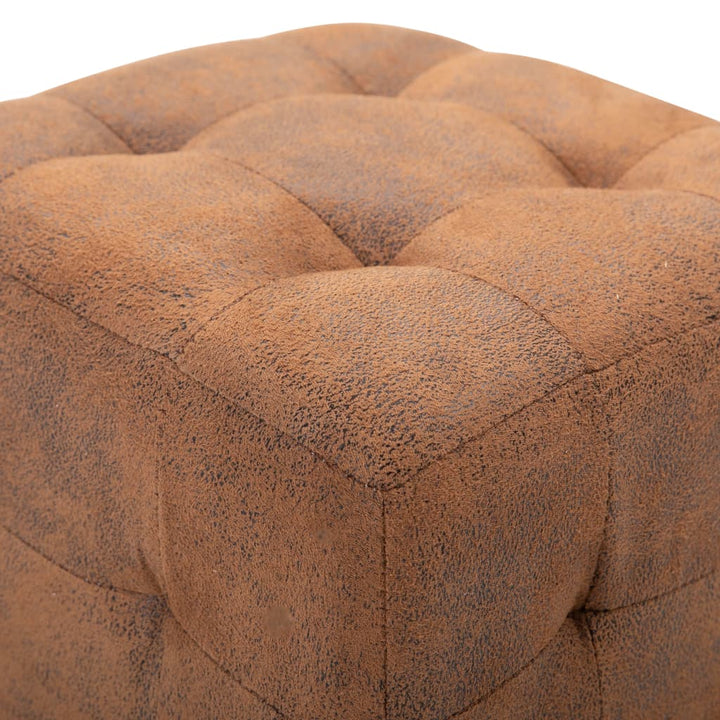 Noptiere, 2 Buc., , 30X30X30, Piele Întoarsă Ecologică