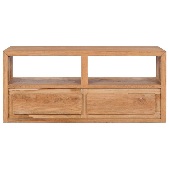 Comodă Tv, 90 X 30 X 40 Cm, Lemn Masiv De Tec