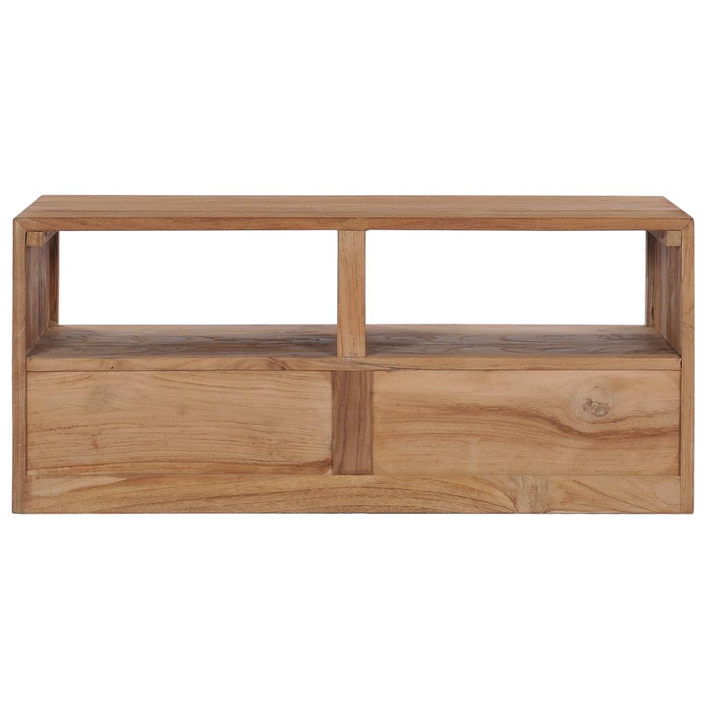 Comodă Tv, 90 X 30 X 40 Cm, Lemn Masiv De Tec
