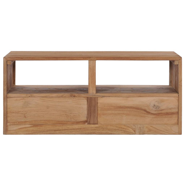 Comodă Tv, 90 X 30 X 40 Cm, Lemn Masiv De Tec