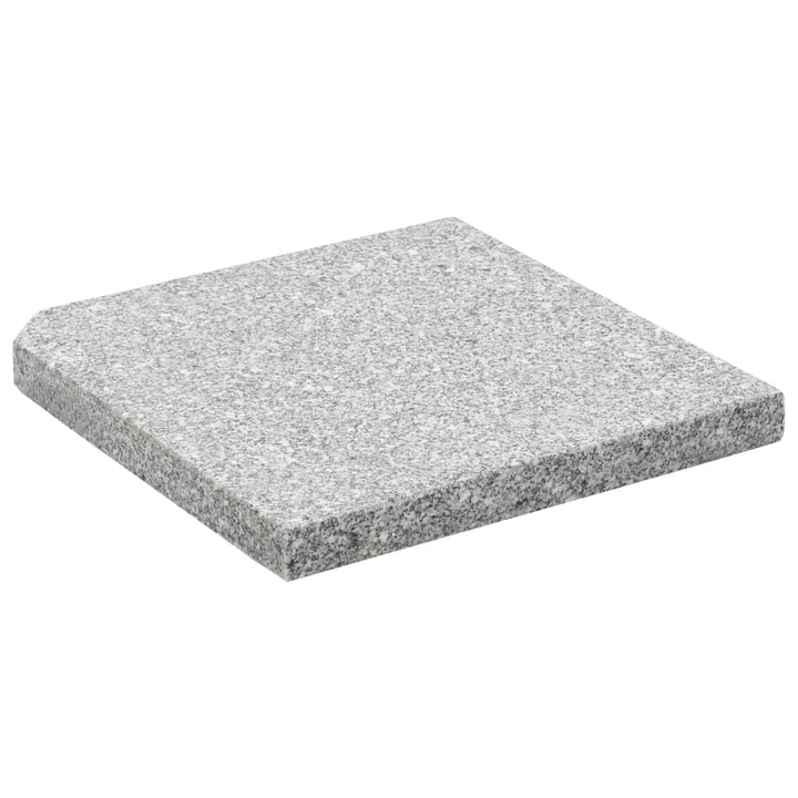 Plăci De Greutate Umbrelă, 4 Buc., Gri, , Granit, Pătrat