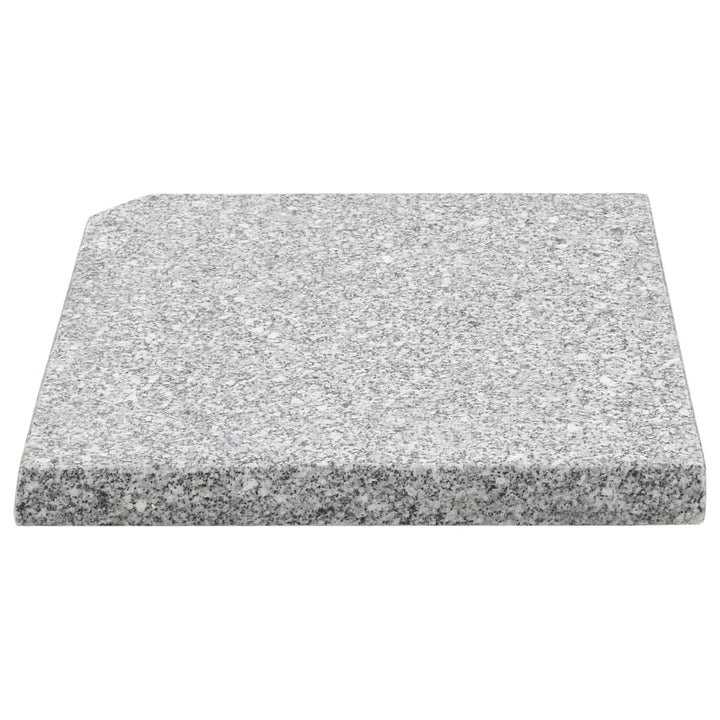 Plăci De Greutate Umbrelă, 4 Buc., Gri, , Granit, Pătrat