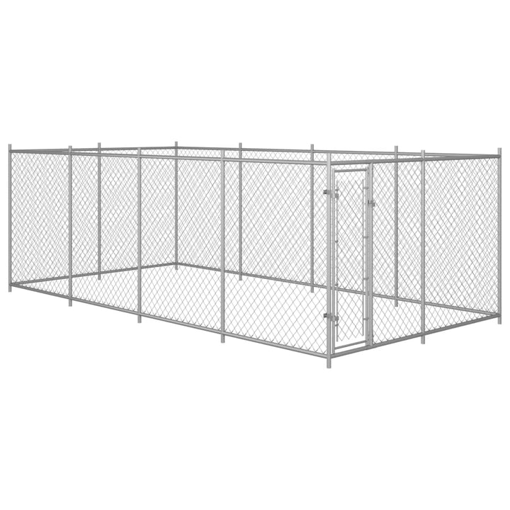 Vixl Padoc Pentru Câini De Exterior, Cu Acoperiș, 7,6 X 3,8 X 2,3 M